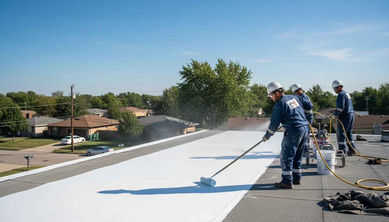 Commercial roof coating in Ozawkie, KS near me
